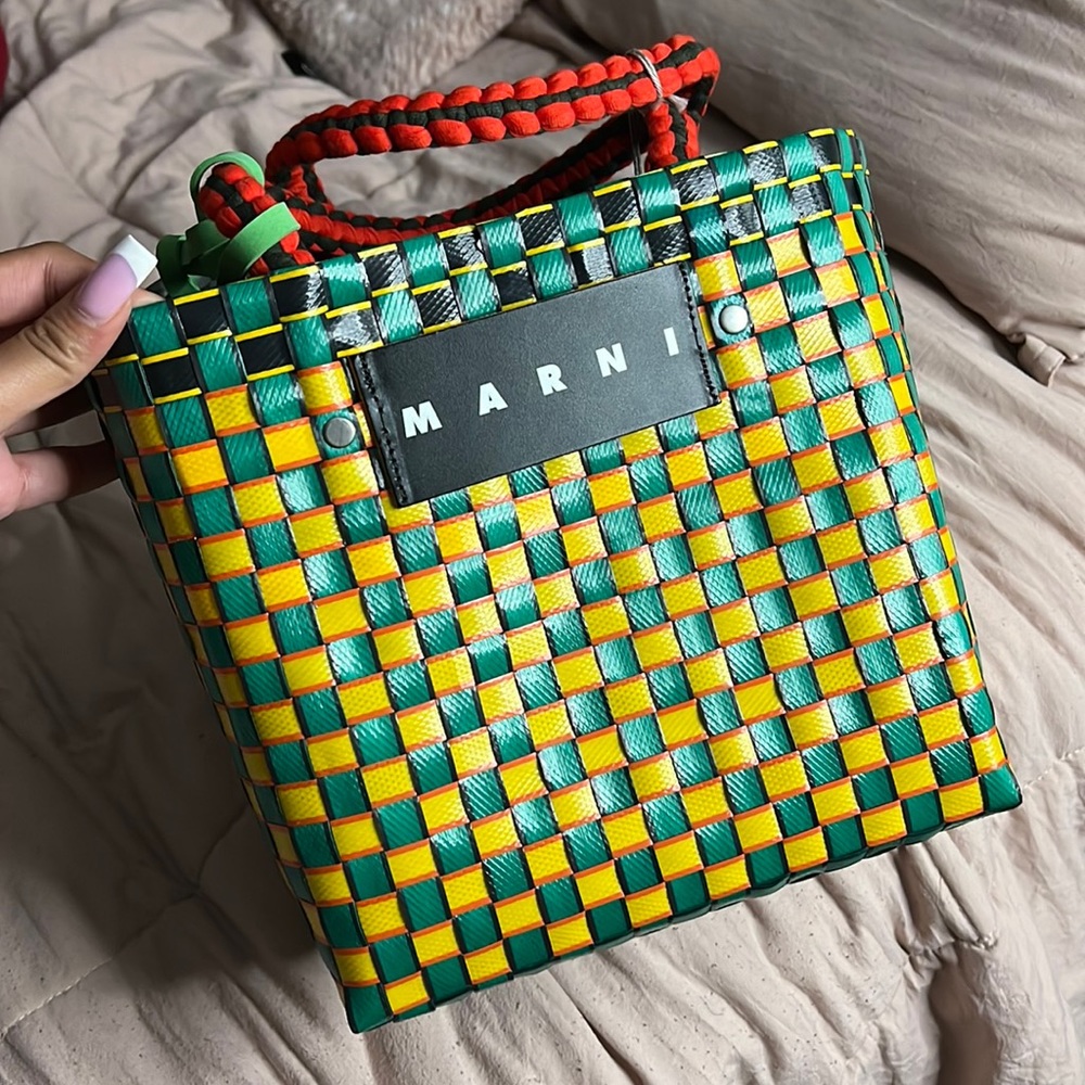 Marni jumbo market woven bag